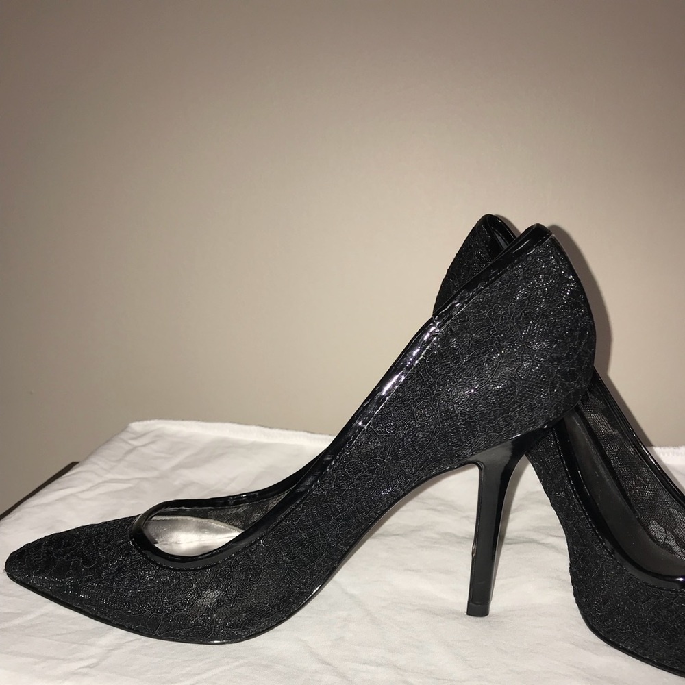 Black Guess Lace Heels